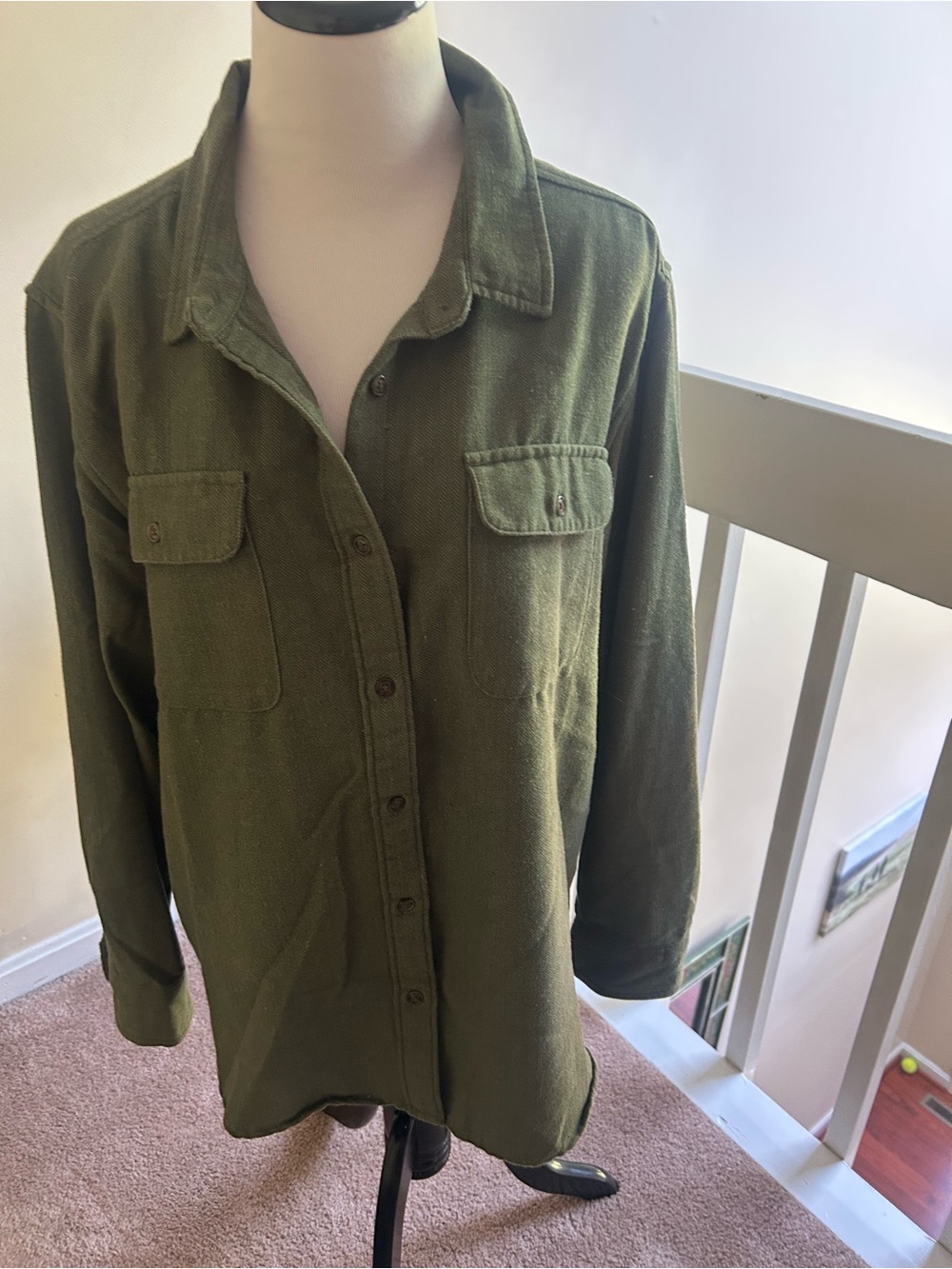 Olive Green Bridge & Burn The Dawson Overshirt